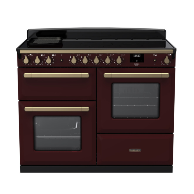 Rangemaster ESDLO110EIPBOR/AB1 Estel Deluxe 110 Induction Range Cooker - Bordeaux - A Rated