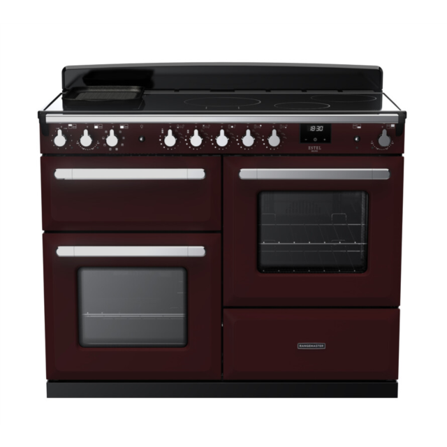 Rangemaster ESDLO110EIPBOR/CM1 Estel Deluxe 110 Induction Range Cooker - Bordeaux - A Rated