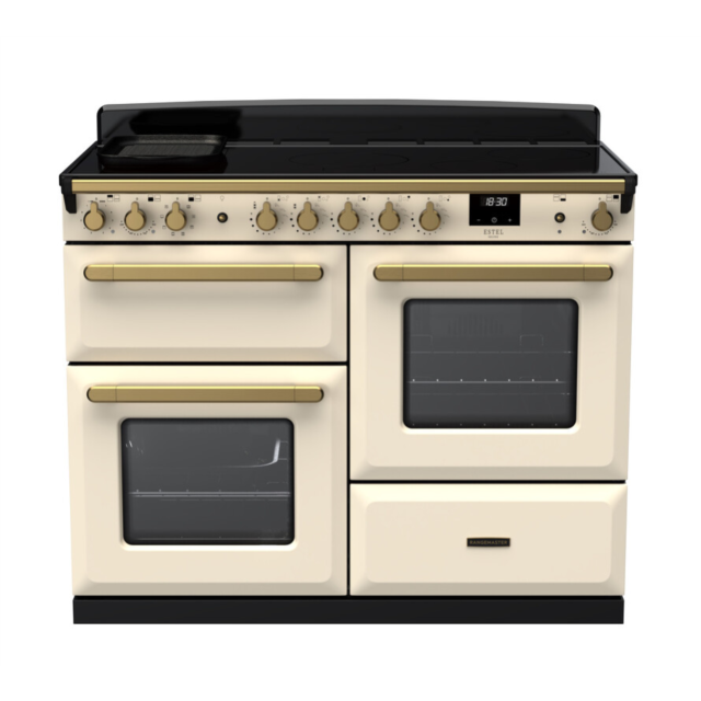 Rangemaster ESDLO110EIPPCR/AB1 Estel Deluxe 110 Induction Range Cooker - Pale Cream - A Rated