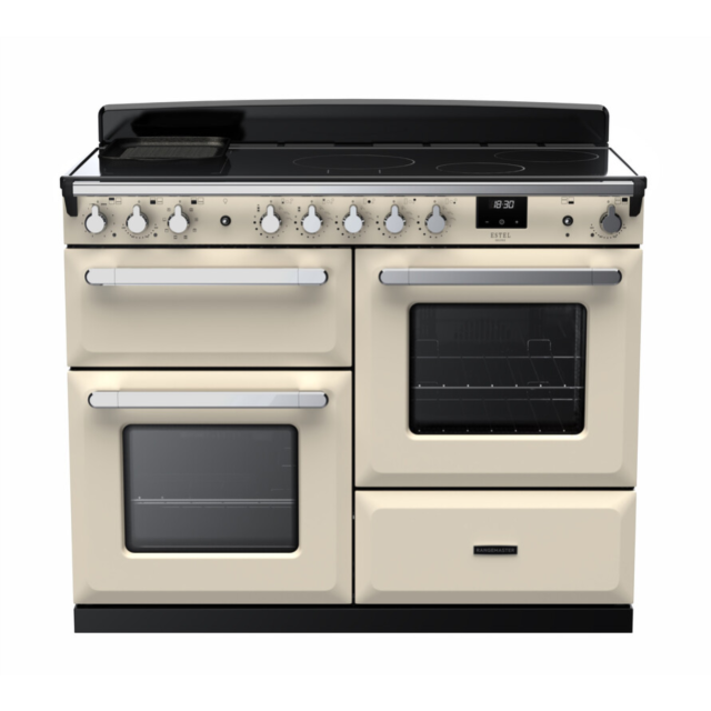 Rangemaster ESDLO110EIPPCR/CM1 Estel Deluxe 110 Induction Range Cooker - Pale Cream - A Rated