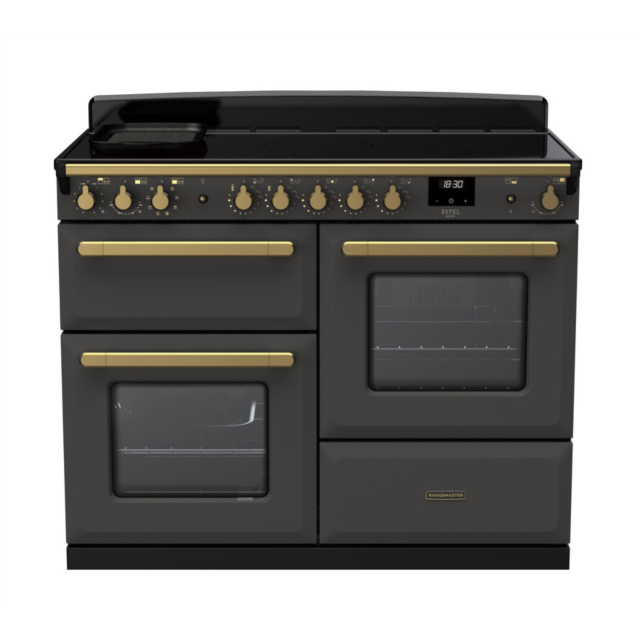 Rangemaster ESDLO110EIPSLT/AB1 Estel Deluxe 110 Induction Range Cooker - Slate - A Rated