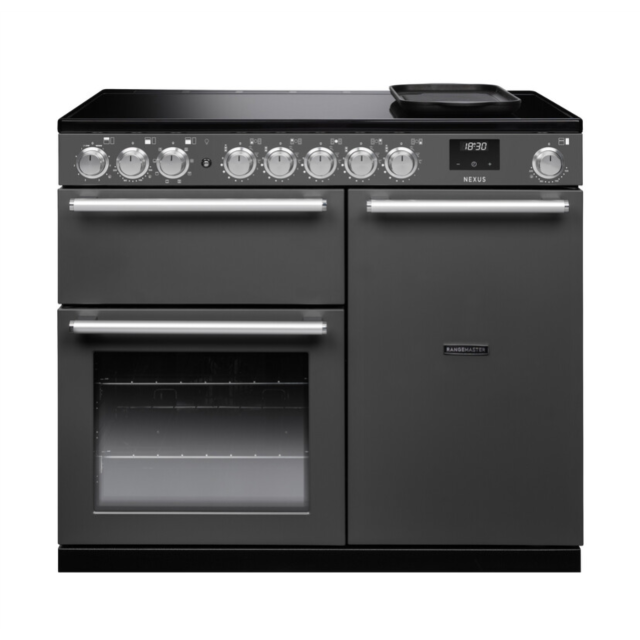 Rangemaster NEX100EIPSLT/CM1 Nexus 100 Induction Range Cooker - Slate - A Rated