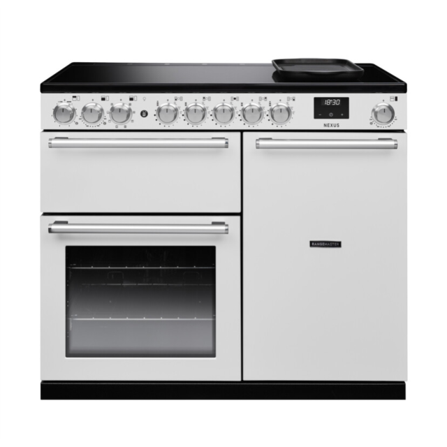 Rangemaster NEX100EIPWHT/CM1 Nexus 100 Induction Range Cooker - White - A Rated