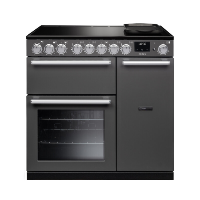 Rangemaster NEX90EIPSLT/CM1 Nexus 90 Induction Range Cooker - Slate - A Rated