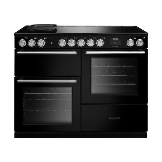 Rangemaster NEXO110EIPGBL/CM1 Nexus 110 Induction Range Cooker - Gloss Black - A Rated