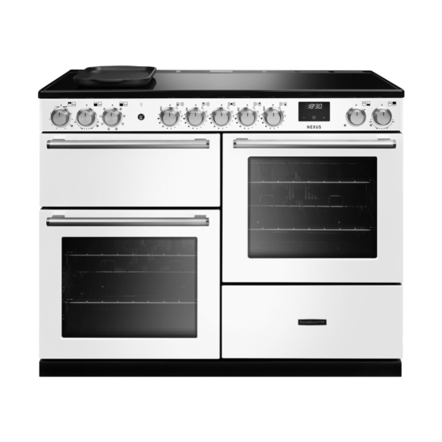 Rangemaster NEXO110EIPWHT/CM1 Nexus 110 Induction Range Cooker - White - A Rated