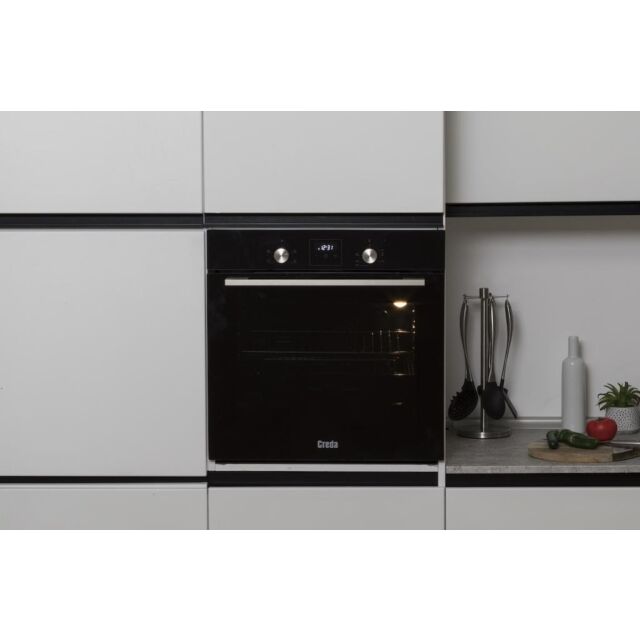 Creda C60BIFBL Built In or Under Single Electric Fan Oven