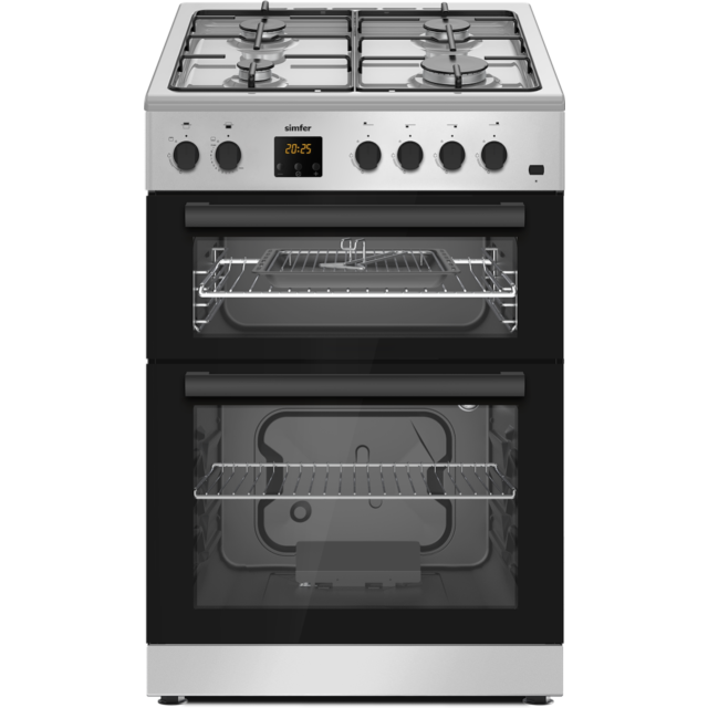 Simfer SIM63TGS 60Cm Gas Cooker Inc Lpg Jets - Silver