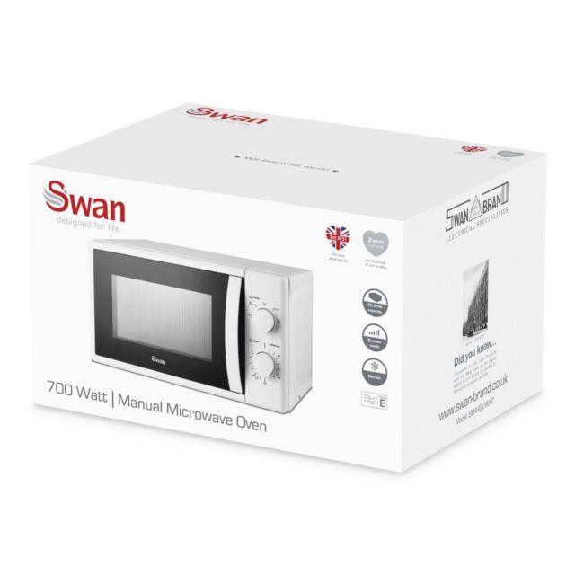Swan SM4420WHT 20L 700W Manual Microwave - White
