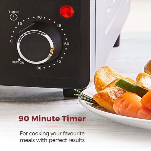 Tower T14044 32 Litre Mini Oven with Hot Plates - Black