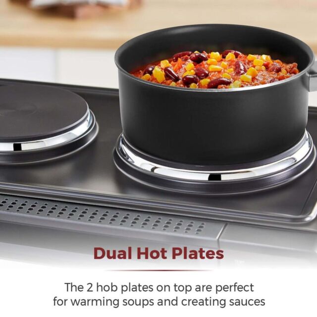 Tower T14045 42 Litre Mini Oven with Hot Plates - Black