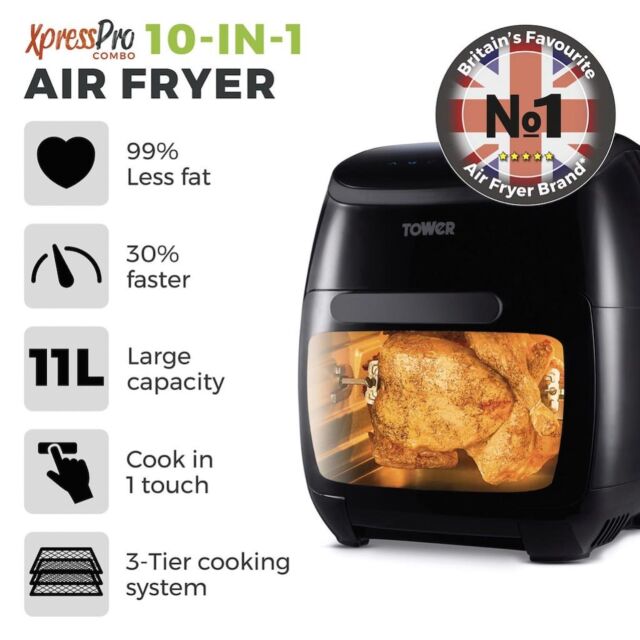 Tower T17076 Xpress 2000w 10 in 1 Digital Air Fryer