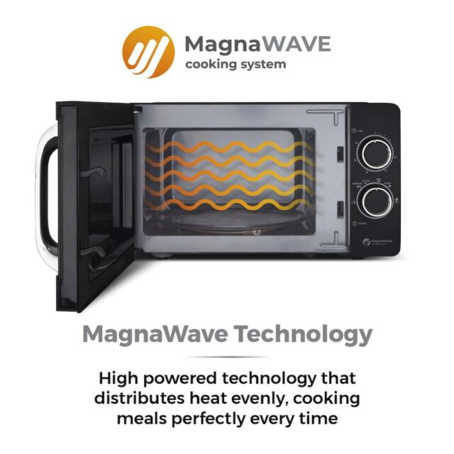 Tower T24042BLK 20L 800W Manual Microwave - Black
