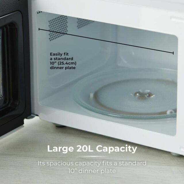 Tower T24042WHT 20L 800W Manual Microwave - White