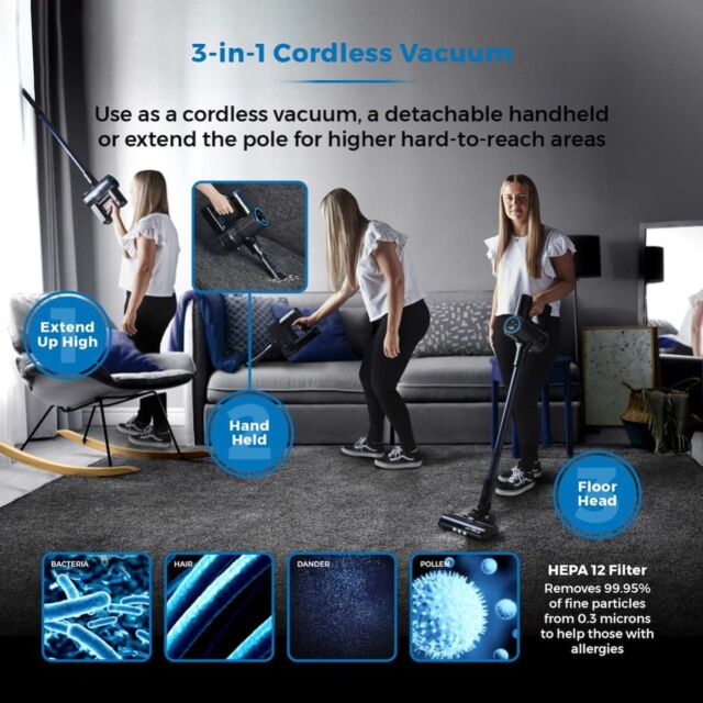 Tower T513012AT VL100 Optimum Cordless 3-in-1 Vacuum Cleaner