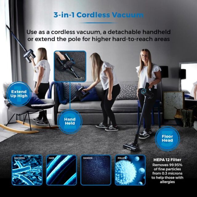 Tower T513012AT VL100 Optimum Cordless 3-in-1 Vacuum Cleaner