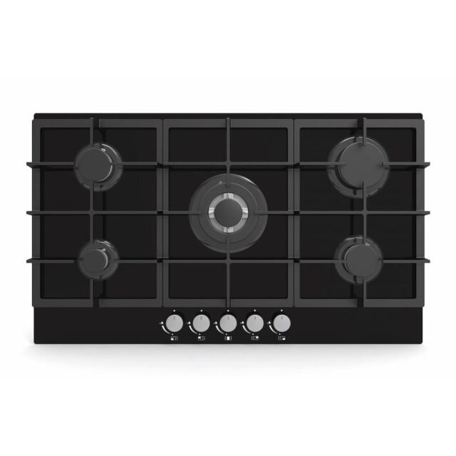 Lifestyle LSGOG90BK 90cm Gas on Glass Hob