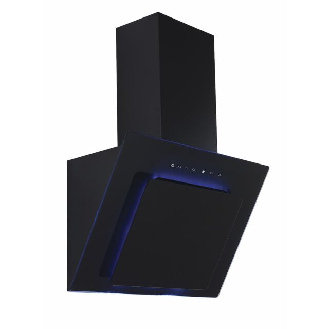 Lifestyle LSHDANBL60B 60cm Angled Chimney Hood