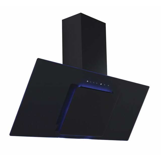 Lifestyle LSHDANBL90B 90cm Angled Chimney Hood