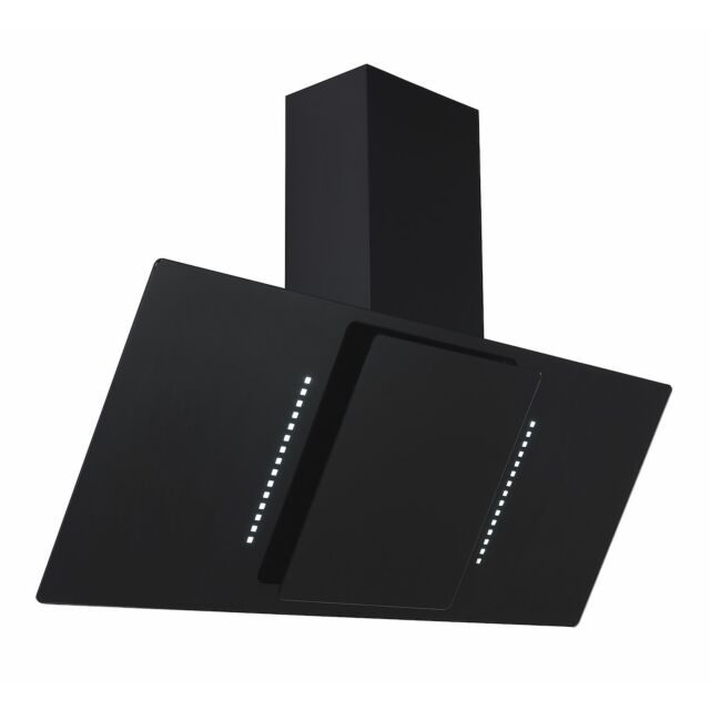 Lifestyle LSHDANWH90B 90cm Angled Chimney Hood