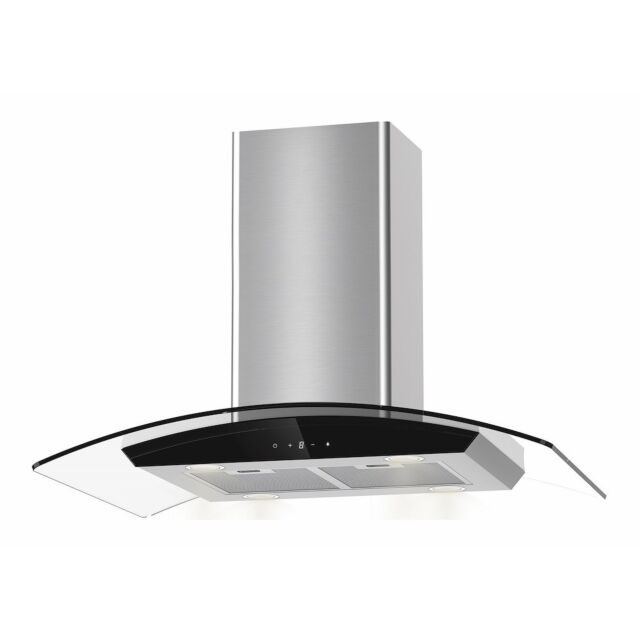 Lifestyle LSHDIS90S 90cm Island Curved Glass Hood