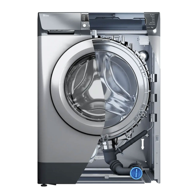 Ebac AWM96D2-SR E-Care 9kg Washing Machine - Cold Fill - Silver