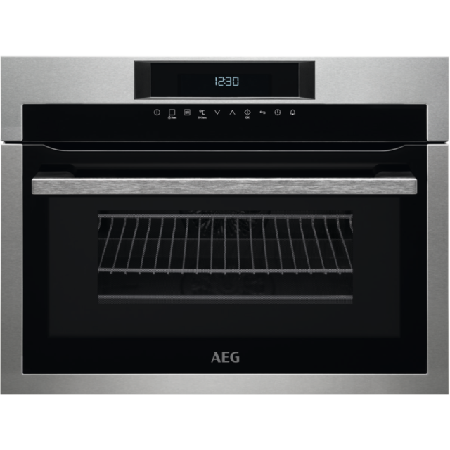 AEG KME761000M CombiQuick Combination Microwave compact oven with ProSight touch controls, white LED