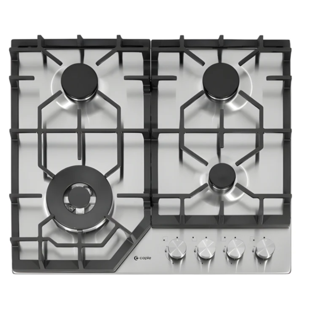 Caple C4061G stainless steel, cast iron supports, 4 burners, W 580mm, FSD - available February