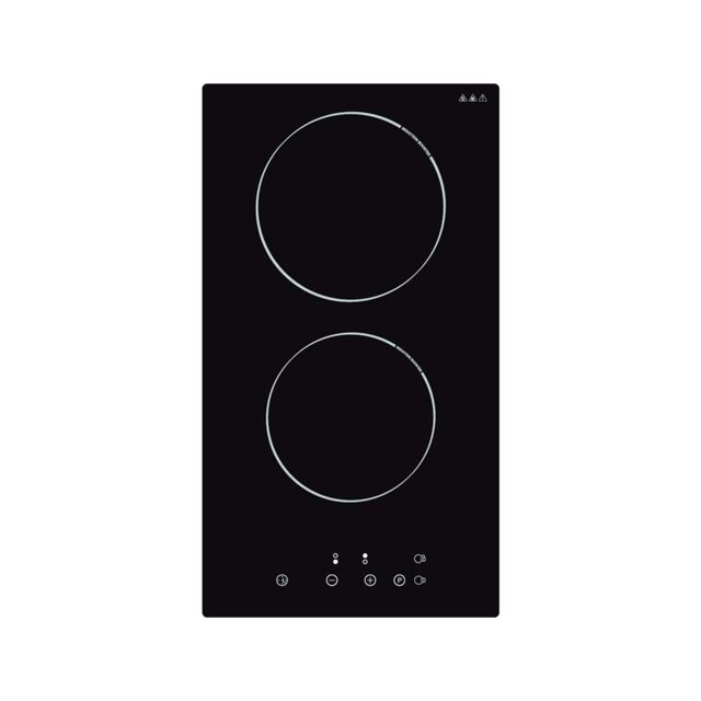 Cata UBTC30FLC 30cm Touch Control - 2 Cooking Zones - 9 Power Levels - Timer - Residual Heat Indicat