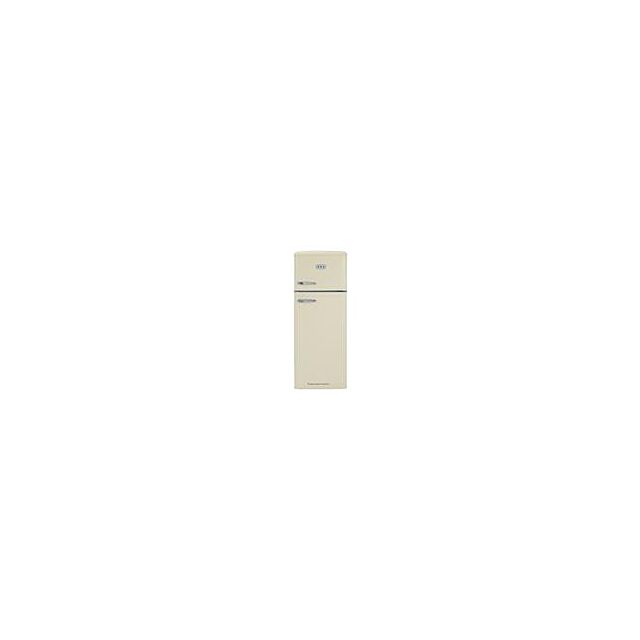 CDA BETTY - BARLEY Retro 55Cm Freestanding Top Mount Fridge Freezer