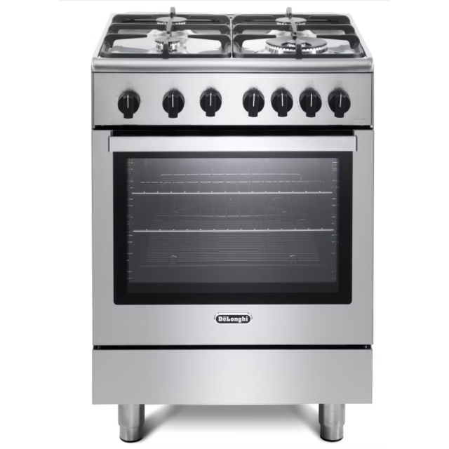 Delonghi DSC626G-1 Modern 60Cm Gas Cooker In Stainless Steel