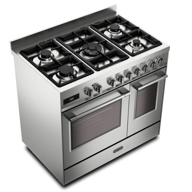 Delonghi PRO 965T MXX 90cm Twin Cavity Dual Fuel Range Cooker – Stainless Steel