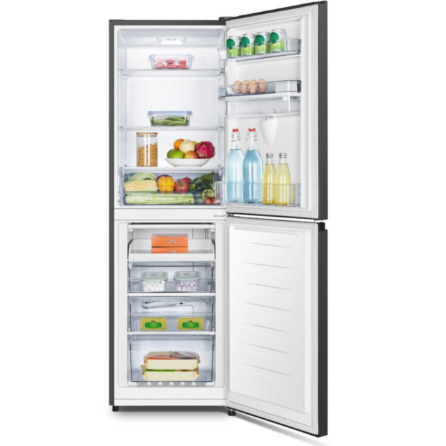 Fridgemaster MC55240DEB 55Cm X 175Cm 60:40 Split Static Fridge Freezer Black