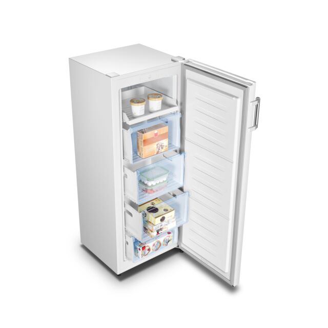 Fridgemaster MTZ55153 55cm x 144cm single door freezer white