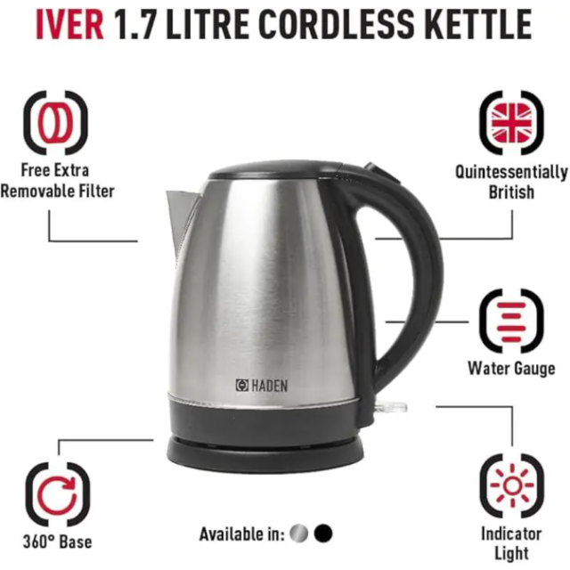 Haden 206459 Iver Stainless Steel Kettle