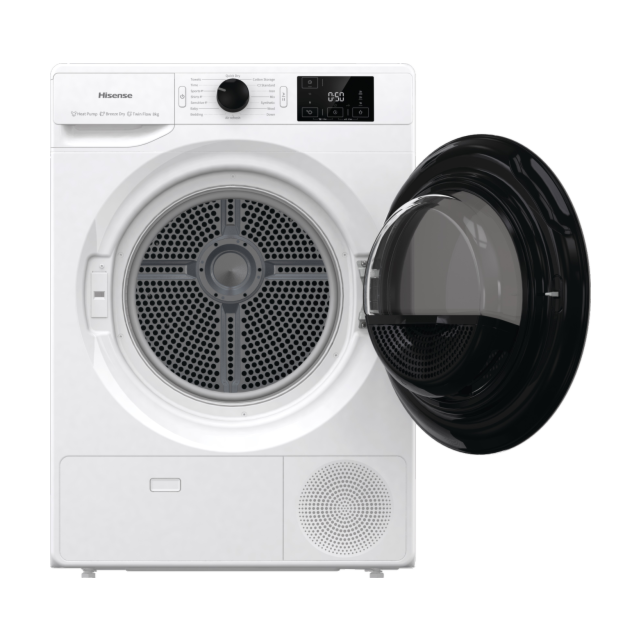 Hisense DHGE8043 White 8Kg Condenser Heat Pump Dryer A+++
