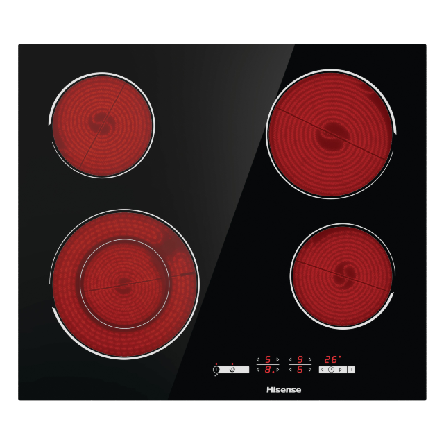 Hisense E6432C 60cm touch control electric ceramic hob black