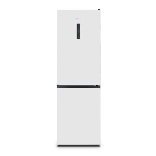 Hisense RB395N4AW1 186X60x59 Fridge Freezer, 3 Freezer Drawers A (F) Led Display Total No Frost 