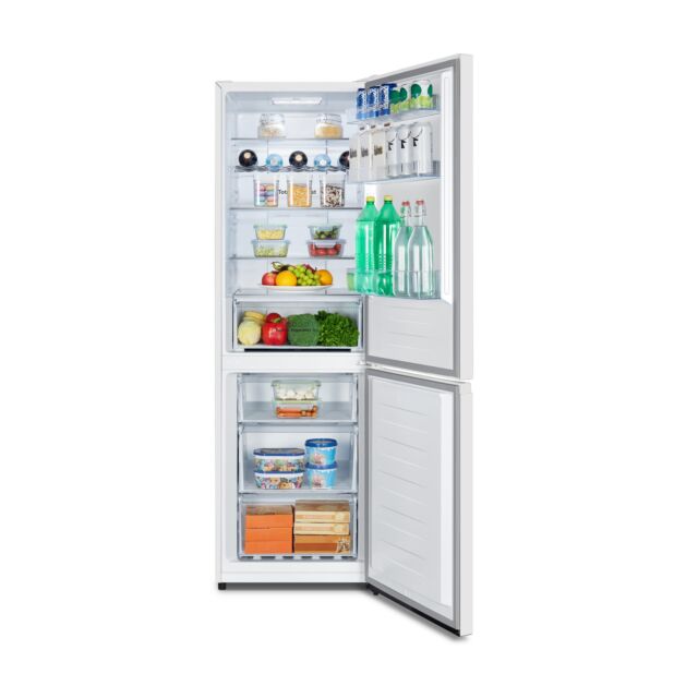 Hisense RB395N4AW1 186X60x59 Fridge Freezer, 3 Freezer Drawers A (F) Led Display Total No Frost 