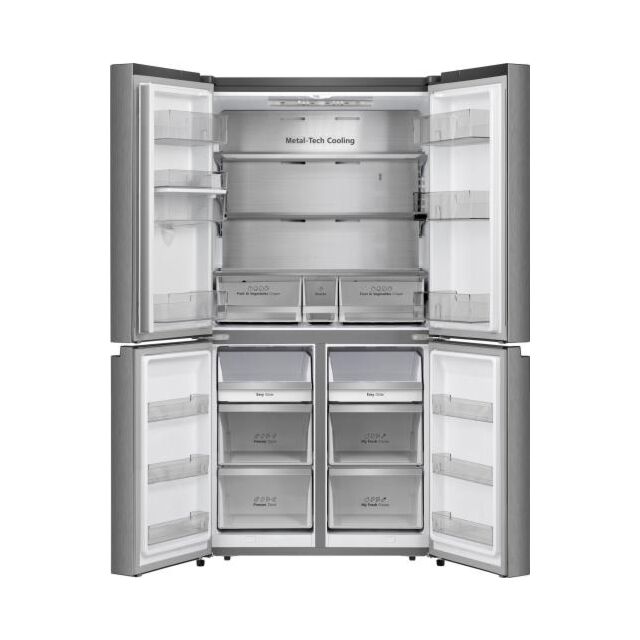 Hisense RQ758N4SWSE Multidoor Frost Free Fridge Freezer With Water Steel
