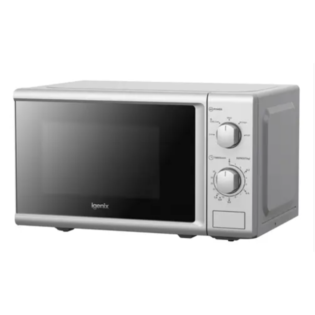 Igenix 800W 20L Stainless Steel Manual Microwave