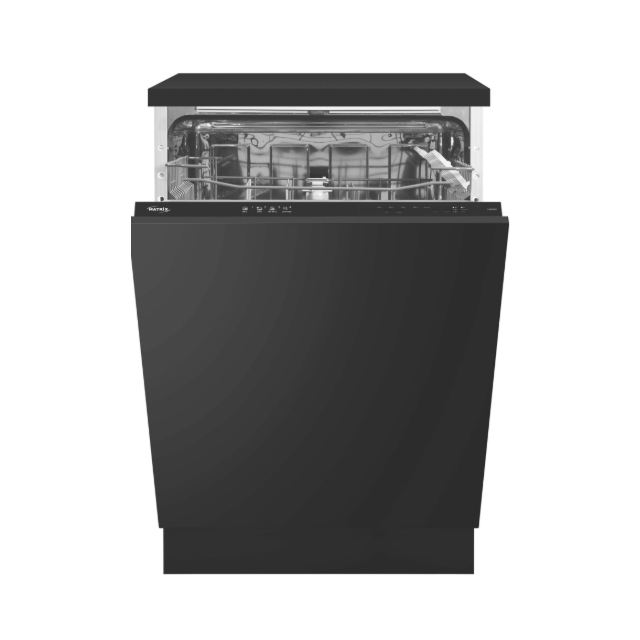 Matrix MDI6011 60cm Integrated Dishwasher In Black Has 4 Programmes And 12 place Settings
