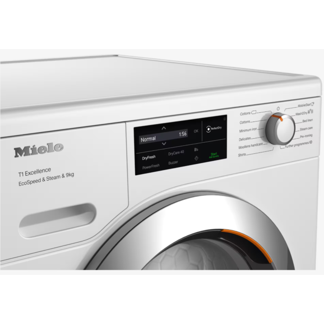 Miele TEL785 WP Heat Pump 9kg Honeycomb drum with LED lighting A+ energy rating EcoDry Extremely qui