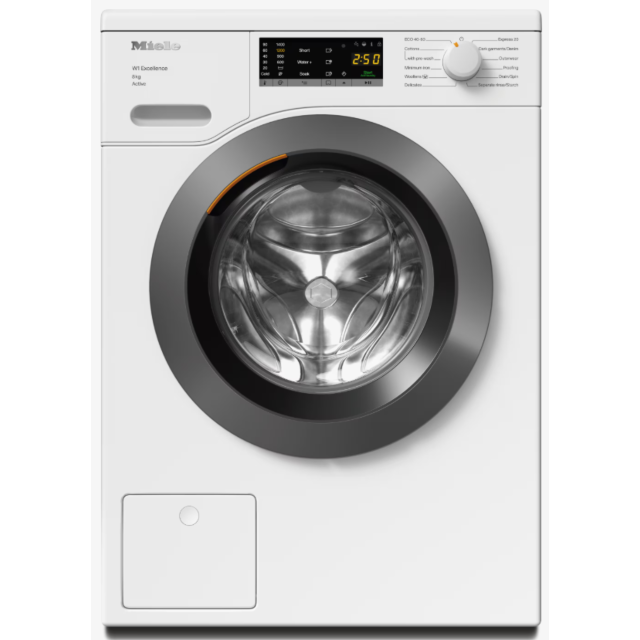 Miele WEA125WCS 8kg Honeycomb drum 1400 rpm A-10% Energy Rating Extremely quiet (72dB) CapDosing Add