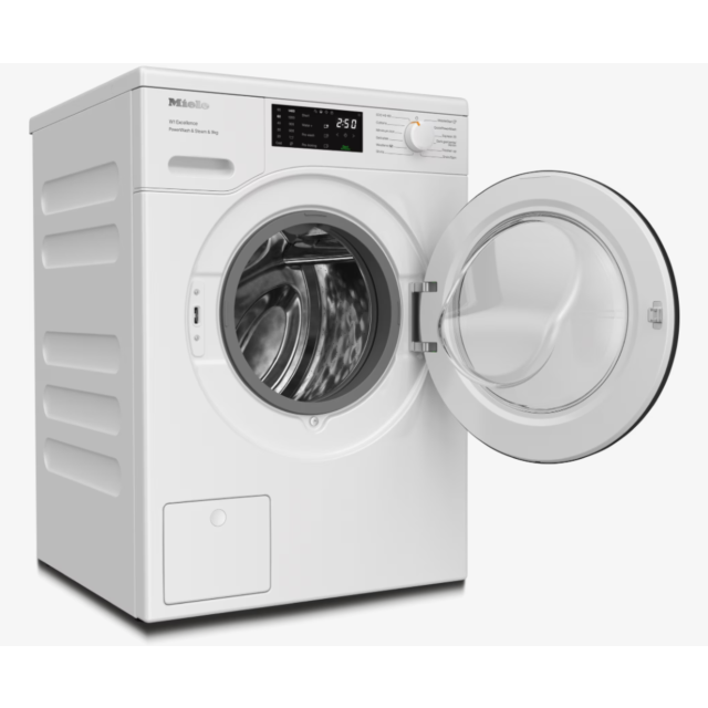 Miele WED385WCS 9kg Honeycomb drum 1400 rpm A-20% Energy Rating Extremely quiet (72dB) QuickPowerWas