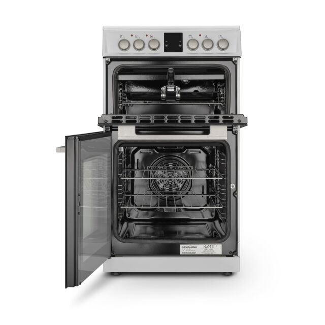 Montpellier MDOC50FW 50cm Double Ceramic Cooker in White