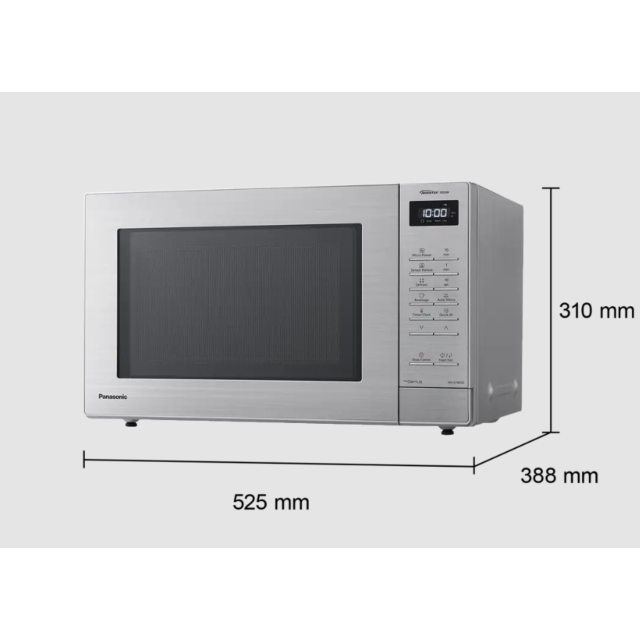 Panasonic NN-ST68QSBPQ 32L 1000W Solo Inverter Microwave Silver