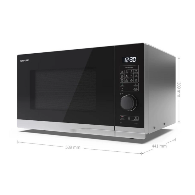 Sharp YC-PG254AUS 25L 900W Grill Microwave Silver
