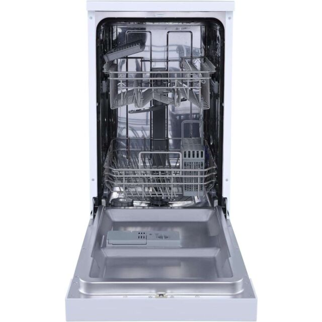 Sia SFSD45W 45Cm Slimline Freestanding Dishwasher, 9 Places