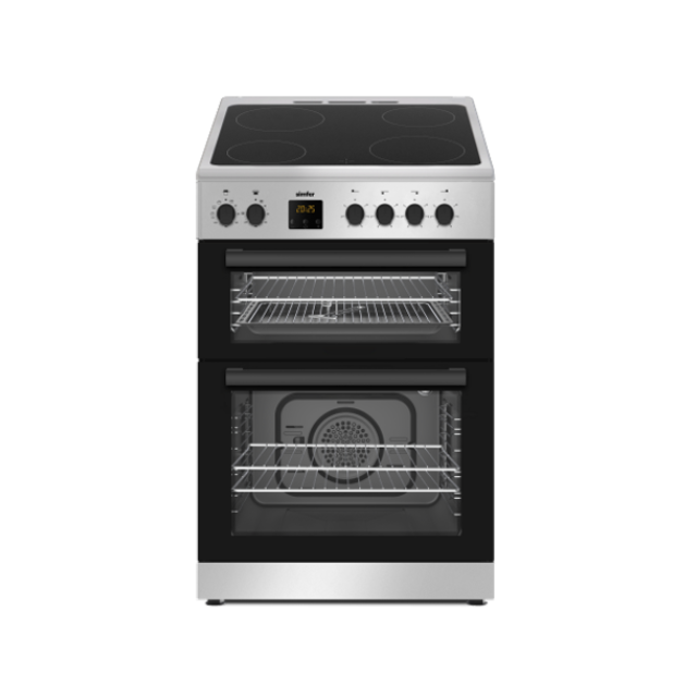Simfer SIM63DCB 60Cm Ceramic Cooker With Double Oven - Black